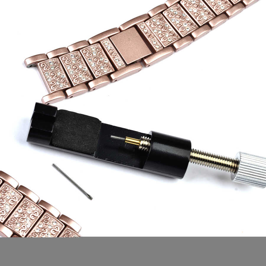 Watch Ultra 49mm Kordon Wiwu Three Beads Set Auger Metal Strap Kayış - 23 Watch Ultra 49mm Kordon Wiwu Three Beads Set Auger Metal Strap Kayış - 23
